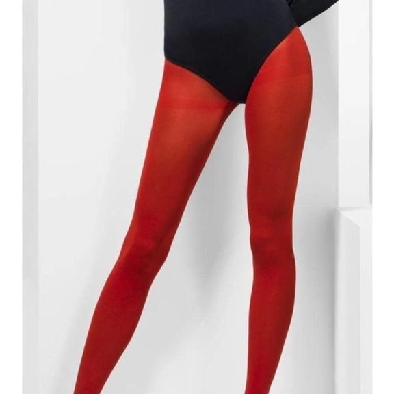 Women's Legs Red Pantyhose Opaque Tights Costume Accessory