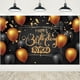 thumbnail image 1 of Happy Birthday Backdrop Banner Black And Gold Birthday Party Background Decorations Happy Birthday Party Decorations For Men And Women, 1 of 5