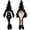 Witch, variant on Ayieyill Halloween Gnomes Plush Decor, 2 Pack Handmade Tomte Swedish Gnome Decorations Ornaments, Halloween Table Decorations Gifts (Black) 6''W x 18''H
