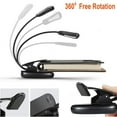 thumbnail image 5 of LED Clip on Book Light,Portable Rechargeable 5 LED 3 Color 3 Brightness with USB Charging Cable,360° Rotation,Perfect for Kids, Bed Headboard & Travel, 5 of 7