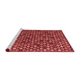 thumbnail image 2 of Ahgly Company Machine Washable Indoor Square Abstract Red Modern Area Rugs, 7' Square, 2 of 4