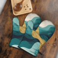 thumbnail image 5 of Teal Gold Marble Pattern Shower Curtain OneSize ,Bathroom Decorative Shower Curtains Set with 12 Hooks,Modern Waterproof Washable Shower Curtain, 5 of 7