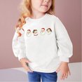 thumbnail image 2 of Odeerbi Kids Boys Girls Christmas Crewneck Sweatshirts Fall Winter Cotton Pullover Sweatshirt Winter Christmas Letter Print Long Sleeve Sweatshirt Kids Clothes White, 2 of 5
