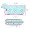 thumbnail image 3 of HDE Dog Bathrobe Drying Towel with Hood for Large Dogs Flamingos S, 3 of 7