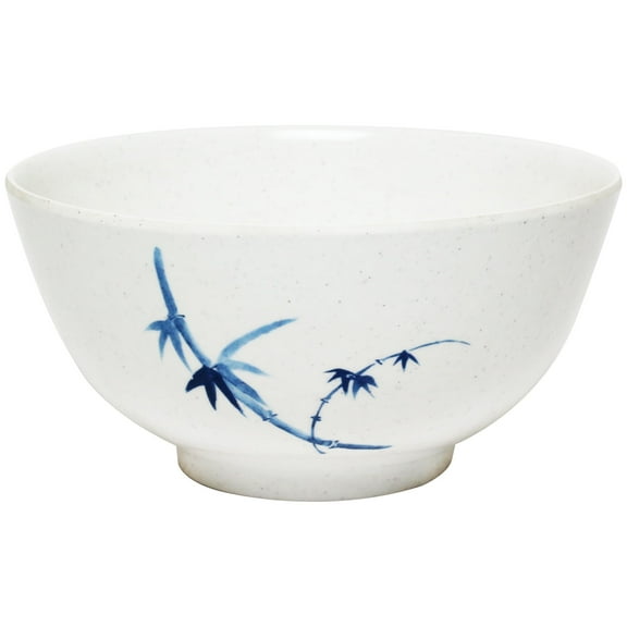 Excellante Blue bamboo melamine dinnerware collection 39 oz, 7" rice bowl, comes in dozen