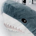 thumbnail image 4 of Muñeca de peluche con forma de tiburón, 45 cm, supersuave, corta, de felpa, 4 of 6