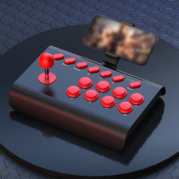 Joystick De Lucha Inalámbrico Bluetooth, Controlador De Juego De Lucha De Arcades Clásicos Universales, Compatible Con Turbo Y Macro, Compatible Con Wins, SteamDeck, NeoGeo
