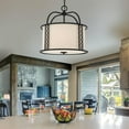 thumbnail image 7 of Matte Black Three Light Pendant from the Rockford Collection, 7 of 7