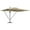 Khaki, variant on Outsunny 10' x 13' Cantilever Patio Umbrella with Windproof Straps, Red