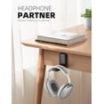thumbnail image 2 of Soporte para auriculares Lamicall Sticky Headphones Hanger, paquete de 2, color negro, 2 of 7