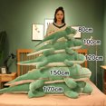 thumbnail image 4 of Peluche de cocodrilo de dinosaurio de tamaño gigante, muñeco de Animal esponjoso, almohada para dormir para novia, regalo de cumpleaños, 80-150cm, 4 of 5