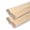 Unfinished Maple, variant on Outwater 12ft Chicago Bar Rail Cut Into 6ft Pieces - 1-1/2in H x 6-5/8in W - Unfinished Red Oak Rail