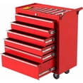 thumbnail image 1 of BeesClover Coffre à Outils à 6 Tiroirs avec Roues et Serrure, Armoire de Rangement Portative à Roulettes avec Doublures de Tiroir, Chariot Organisateur d'Outils Mobile Robuste pour Garage, Atelier, 1 of 7