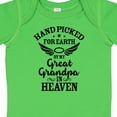 thumbnail image 4 of Inktastic Handpicked for Earth by My Great Grandpa in Heaven Boys or Girls Baby Bodysuit, 4 of 5