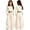Z8 Beige, variant on Landzoo Little Girls Back To School Pants Letter Print Elastic Waist With Pockets And Drawstring Fall Comfortable Girls Athletic Trousers Size 5-6 Years