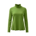 thumbnail image 3 of Aezemi Women High Neck Shirts Long Sleeve Lightweight Fashion Comfy Winter Fall Home Outerwear Tees Pullover Trendy Casual Soft All Match Tops L, 3 of 7
