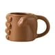 thumbnail image 2 of Taza de café con diseño de puño, 300 ml, cerámica, regalo para amantes del café, para hombres y mujeres. Marrón, 2 of 9