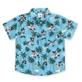 thumbnail image 4 of Disney Mickey Mouse Little Boys Hawaiian Button Down Shirt and Shorts Blue 6, 4 of 5