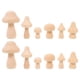 thumbnail image 2 of Hongos de Madera PENGJTMXG 12 Piezas Sin Pintar para Niños, 2 of 4