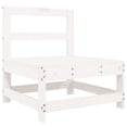 thumbnail image 2 of vidaXL 7 Piece Garden Lounge Set White Solid Wood Pine, 2 of 5