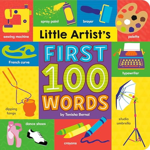 Pre-Owned Little Artist's First 100 Words, (Board Book)