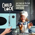 thumbnail image 6 of Nostalgia 1.1 cu ft Retro Microwave Oven, 1000W Countertop Microwave Oven with 8 Auto Cook Programs, Aqua, 6 of 8