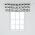 thumbnail image 2 of Ambesonne Vintage Window Valance, Sketct Style Watches, 54" X 18", Black White, 2 of 3
