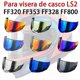 thumbnail image 2 of Suitable Visera Para Ls2 Ff320 Ff353 Ff328 Ff800 Motorcycle Helmet Visor Uv Protection Full Face Helmet Motorcycle Accessories Shield Len, 2 of 5