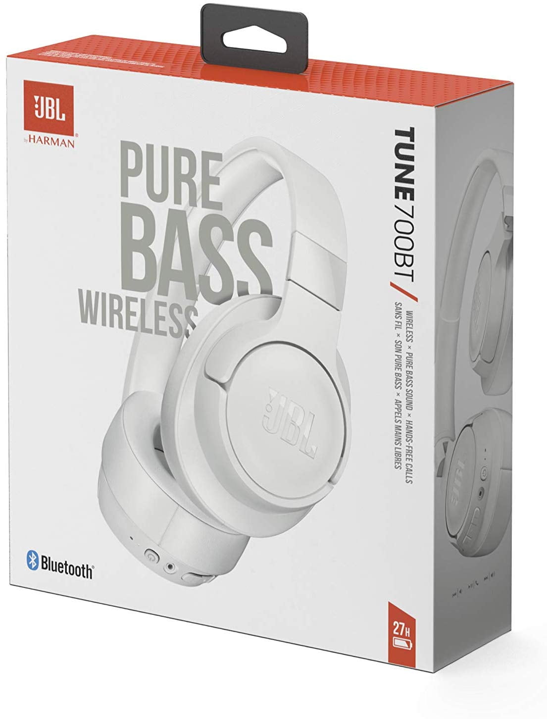 JBL TUNE 700BT Wireless Bluetooth OverEar Headphones White Walmart