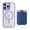 Darkblue, variant on Dteck for iPhone 17 Pro Max with Magnetic Removable Magnetic Card Holder Wallet, With Magnetic Wallet Cards, Shockproof Slim Back Hard Case, Desertgold