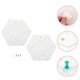 thumbnail image 4 of 2 pegatinas de pared de fieltro hexagonales, calcomanías decorativas para el hogar., 4 of 6