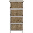 thumbnail image 3 of HOUSEHOLD ESSENTIALS Whitewash 4-Basket Storage Tower, 3 of 7