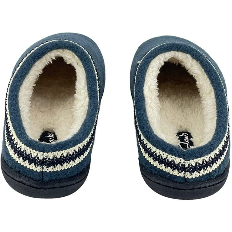 Clarks Womens Wool Felt Clog Slippers Warm Cozy Indoor Outdoor
