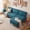 Turquoise, variant on Costway Modular Sectional Sofa with Storage & Charging Station, Chaise, Pillow Armrest Terracotta