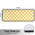 thumbnail image 5 of Kitchen Rugs Sets Of 2,Yellow White Checkerboard Checkered Pattern Anti Fatigue Kitchen Mat Rugs Non Slip Washable,Decorative Kitchen Floor Mats for Kitchen,Sink,Laundry,17"x47"+17"x47", 5 of 5