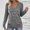 Gray, variant on Fznquz Womens Blouse Pink V Neck Graphic Shirts Love Heart Loose Casual Long Sleeve Womens Winter Clothes,XL