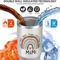 thumbnail image 3 of 30 Oz Tumbler Rainbow MIMI Tumbler with Lid and Straw, Birthday Gift Cup for Friend Women Men Coffee Travel Mug Thanksgiving Day Halloween Christmas Gift Water Bottle, 3 of 7
