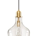 thumbnail image 2 of Gracie Mills Leanne Bell-Shaped Glass Pendant Light Metal Base GRACE-8854, 2 of 4