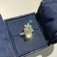 thumbnail image 3 of Pretty Sprkly Cubic Zircon 925 Silver Ring Anniversary Jewelry Sz 6-10, 3 of 9