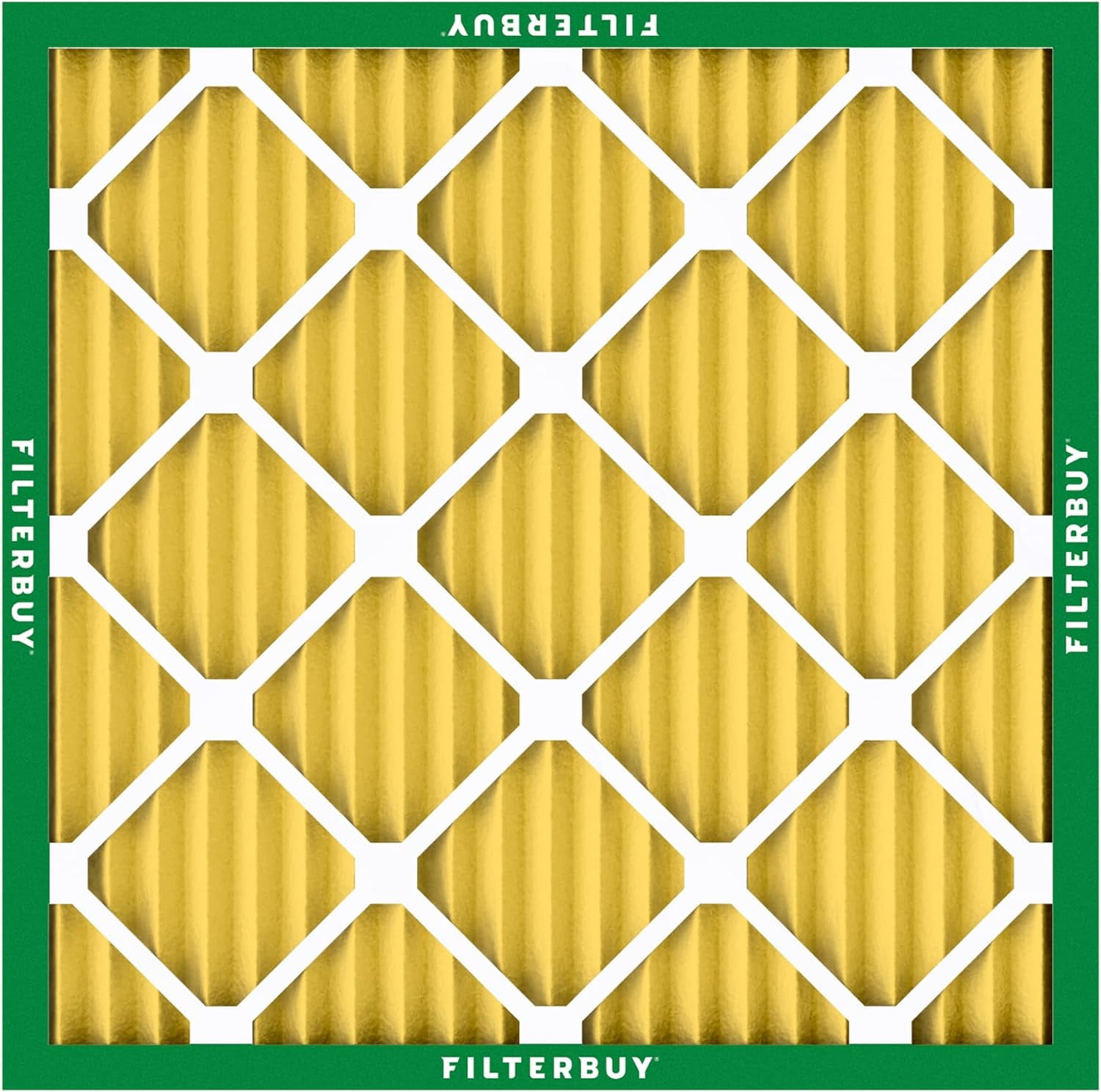 Filterbuy 12x12x1 Air Filter MERV 11 Allergy Defense, Pleated HVAC AC Furnace Filter Replacement, 12-Pack
