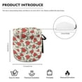 thumbnail image 6 of KUIFORTI Christmas Tea Cozy Red Flower Kitchen Tea Kettle Dust Cover Breakfast Warmer Soft Fabric Cloth Teapot Cozy Insulated Tea Pot Cozy Christmas Decorations Indoor Kitchen Tabletop, 6 of 6