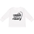 thumbnail image 3 of Inktastic I Hooked Pappy's Heart with Fishing Rod Boys or Girls Long Sleeve Toddler T-Shirt, 3 of 5
