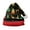 Black, variant on Generic Christmas Hat For Adult Holiday Parties And Events Christmas Tree Santa Printing Santa's Hat Men And Women Ribbed Knit Hat Christmas Hat Decoration