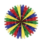 Assorted Color Tissue Fan Holiday Decoration