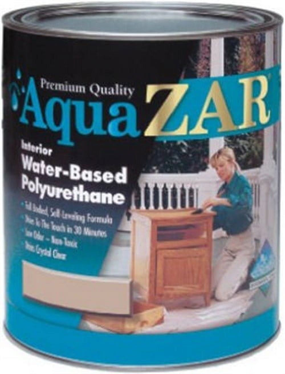 ZAR Aqua Satin Clear Water-Based Polyurethane 1 qt