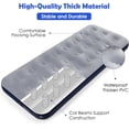 thumbnail image 4 of Camping Air Mattress Inflatable Air Bed Flocked Surface Travel Bed Sleeping Pad Air Bed for Outdoor Camping Tent Guest Travelling（Navy Blue ）, 4 of 5