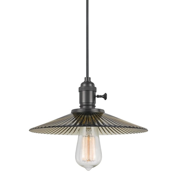 Cal Lighting-One Light Pendant Amber Finish-PN-1097/16-AM