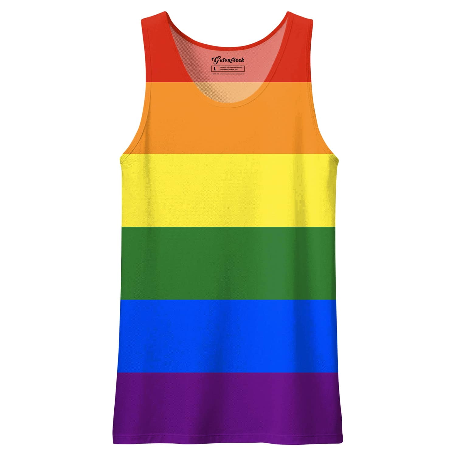 Gay Pride Rainbow Sleeveless Graphic 