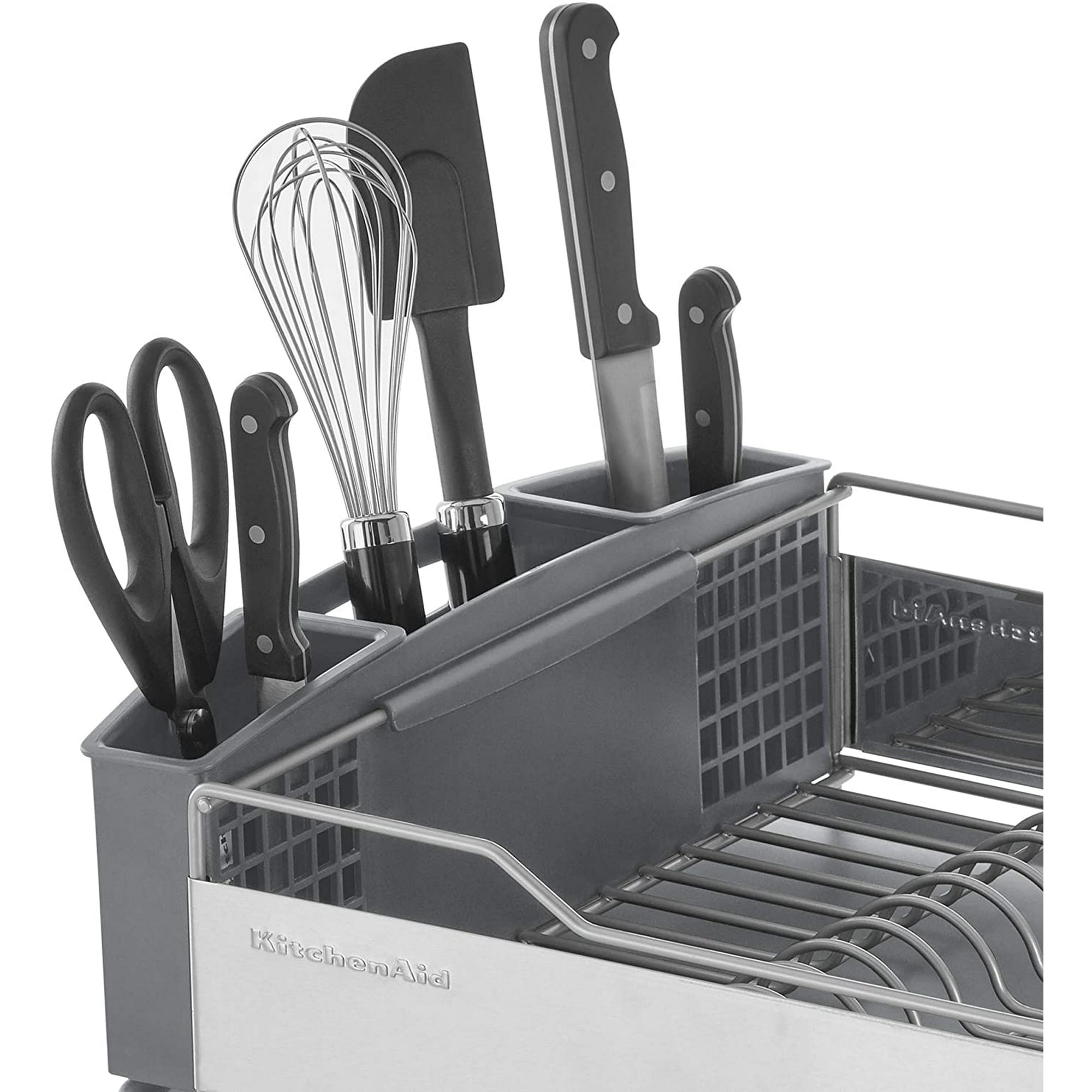 axGear KitchenAid Full Size Dish Rack Light Grey Walmart