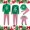 #01-Green, variant on Family Christmas Pajamas Matching Sets Long Sleeve Christmas Script Print Sleepwear Sets Button Down Loungewear Set Party Holiday Pjs Sets
